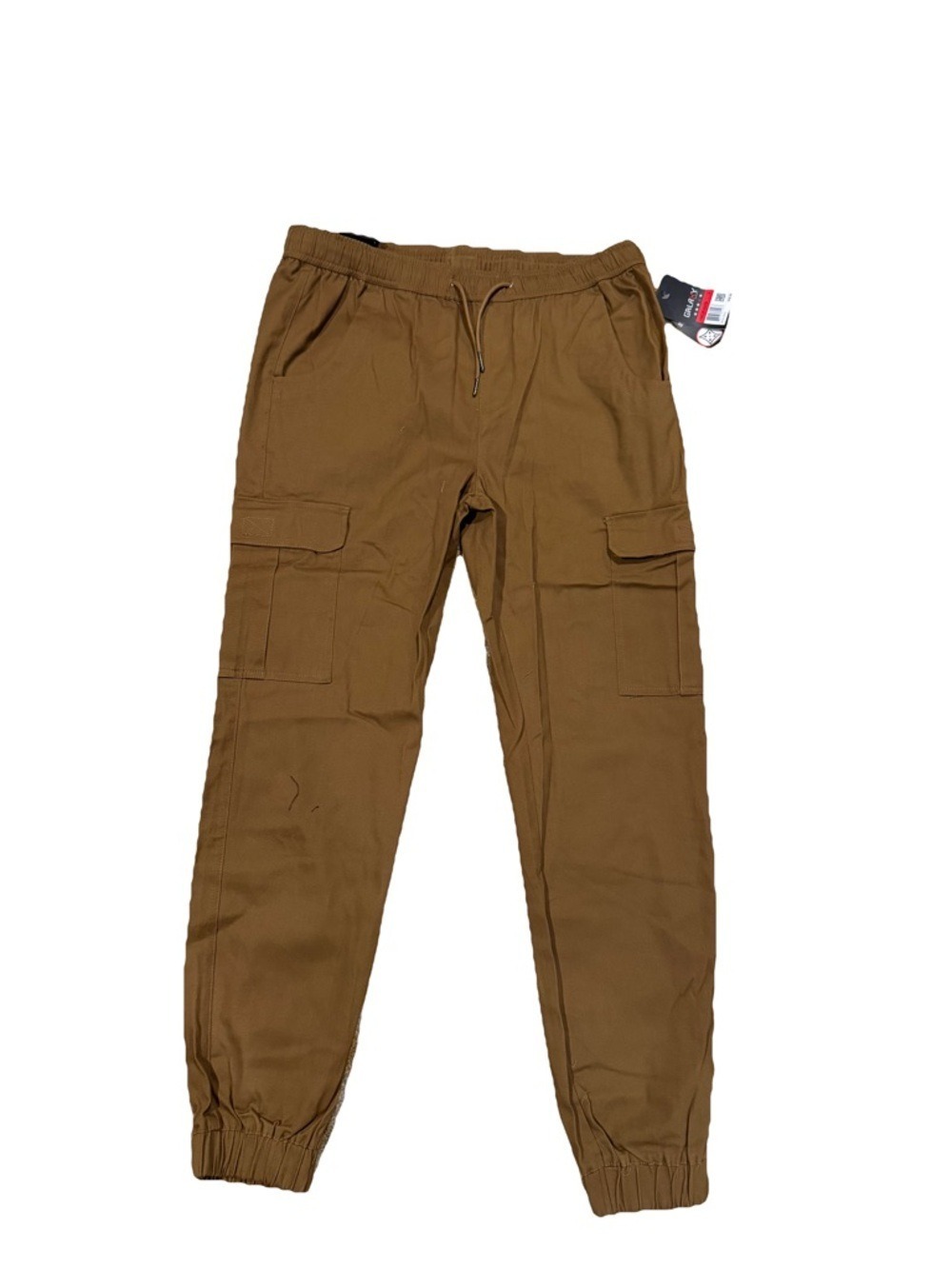 Galaxy Men's Large Brown Cargo Jogger Pants NWT